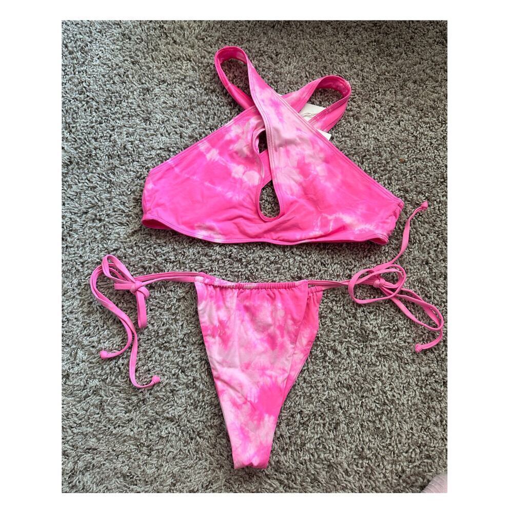 Frankies Bikini X Sophia Richie Pink Tie Dye